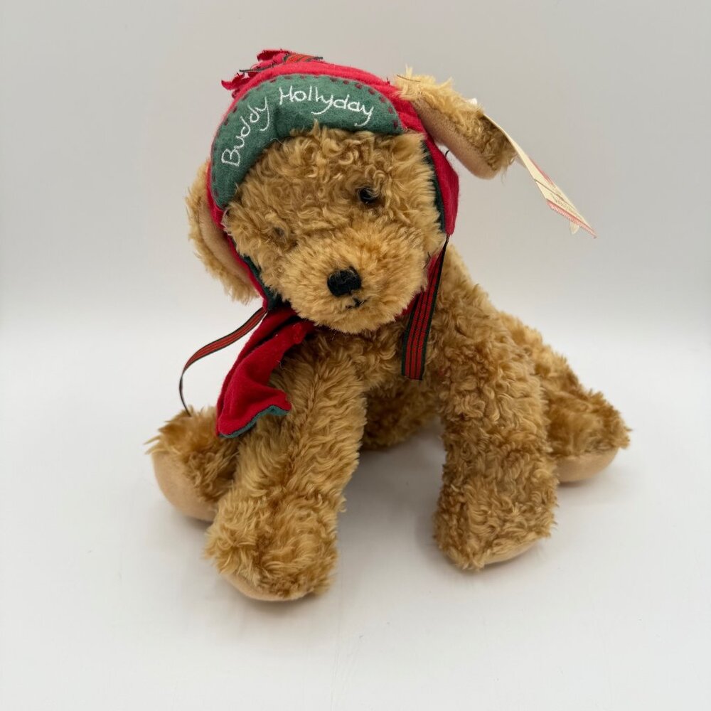 2002 Hallmark Bunnies By The Bay Buddy Hollyday Plush Puppy Dog w/ Tag